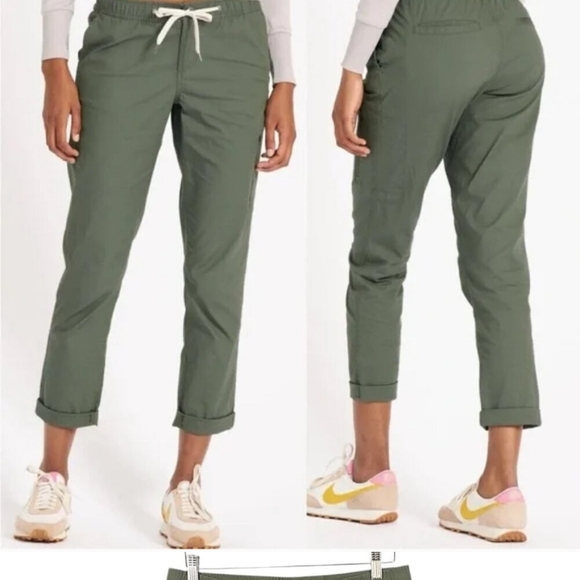 Vuori Green Tapered Pants with Drawstring Waist - Picture 1 of 2